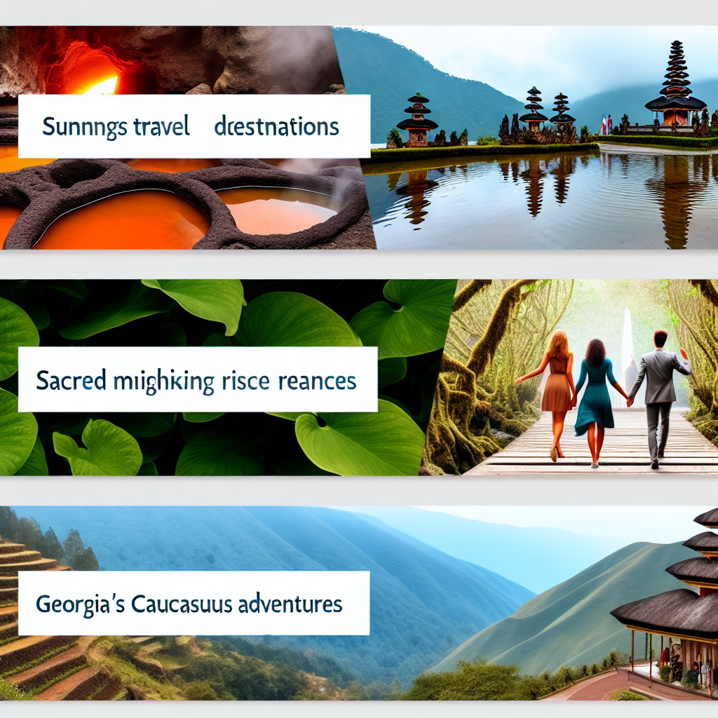 Trending Now: Bali Bliss, Azores Adventures, and Georgia’s Mountain Magic Take Over Travel Charts