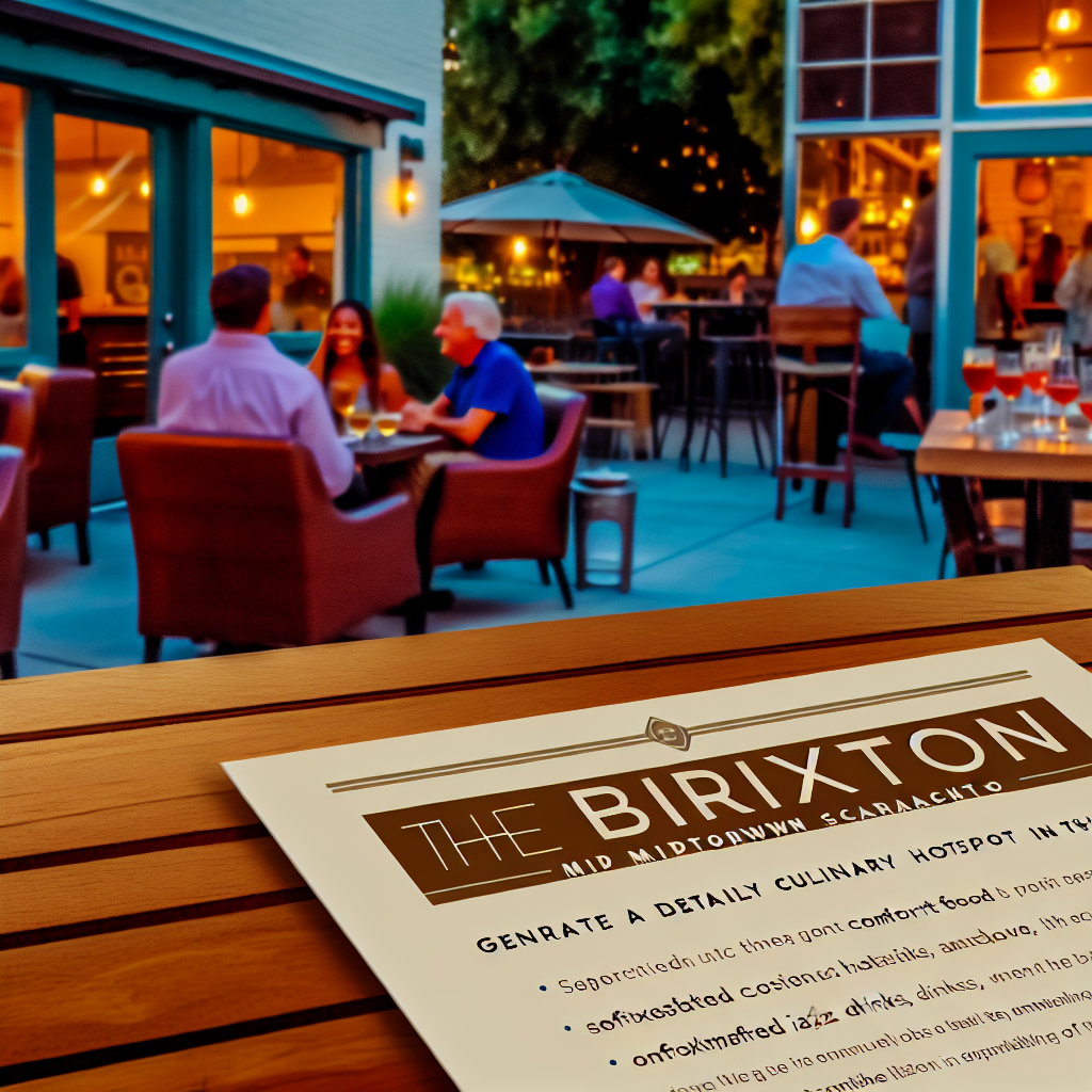 Local Business Spotlight: The Brixton - Elevating Sacramento&rsquo;s Culinary Scene One Plate at a Time