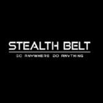 Stealth Belt company logo, featuring a sleek and modern design symbolizing innovative ostomy support products.

